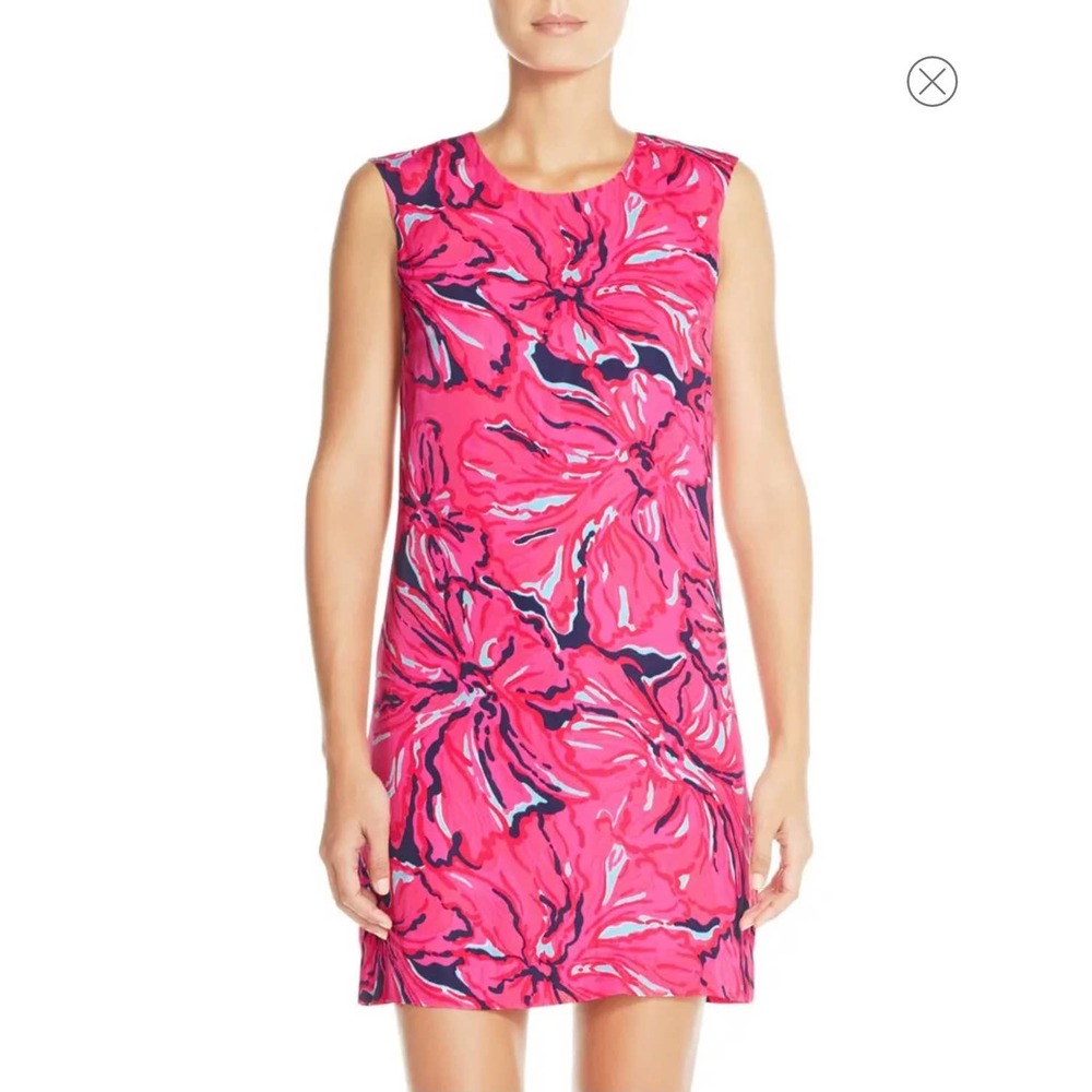 Lilly Pulitzer Iona Pink Floral Sheath Dress S